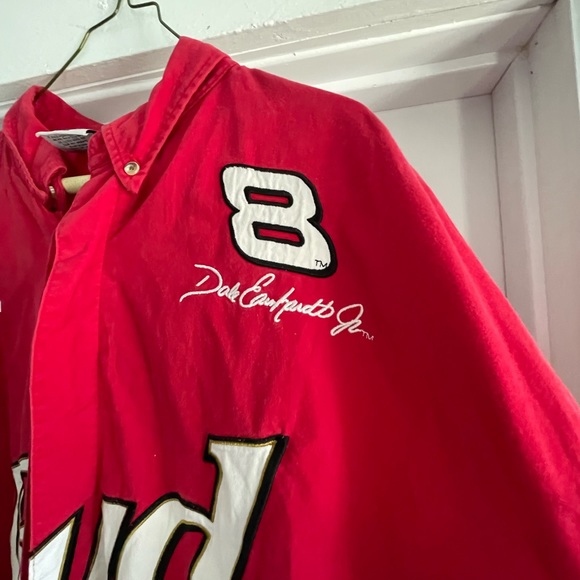 Dale Earnhardt Jr Budweiser Chase Authentic The Outlaw Button Up Vintage NASCAR - Picture 2 of 6